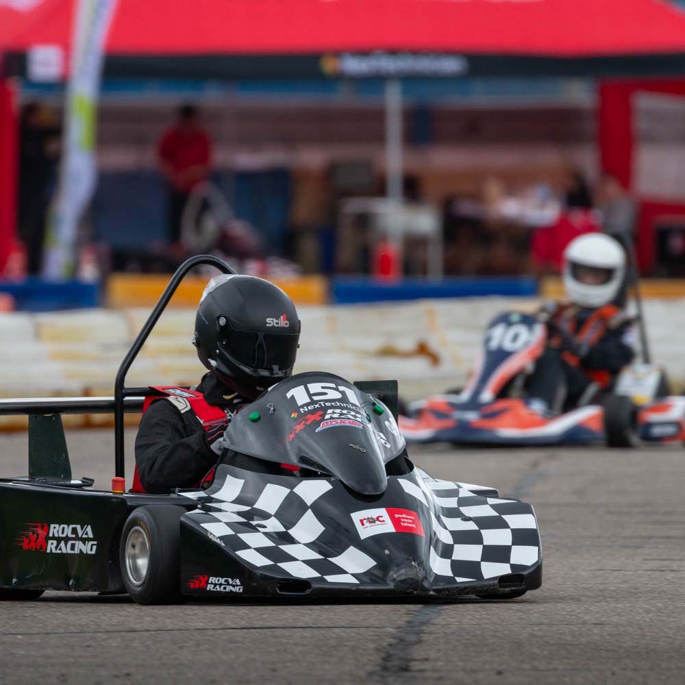 Greenkarting-wedstrijd op Raceway Venray